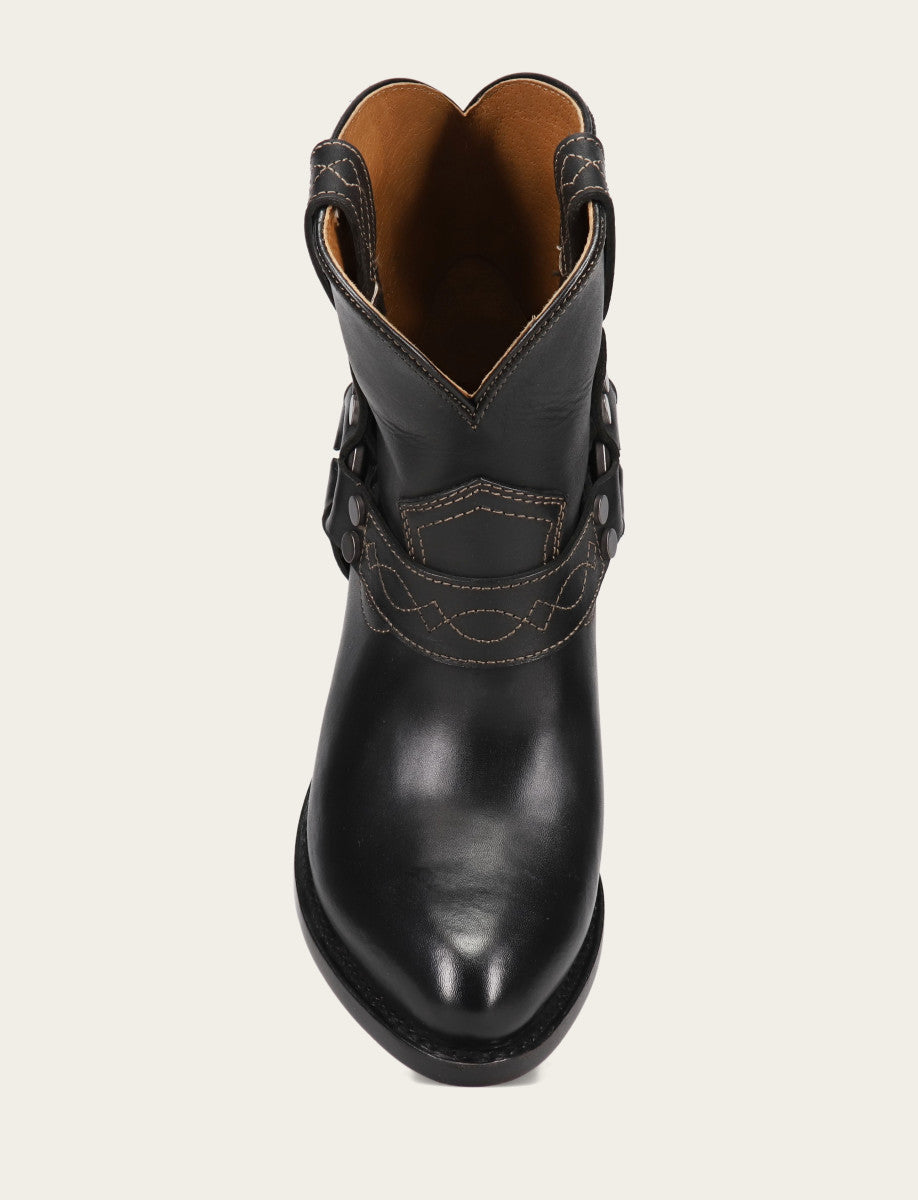 Frye Trending | Women's Black Billy Short Harness Booties
