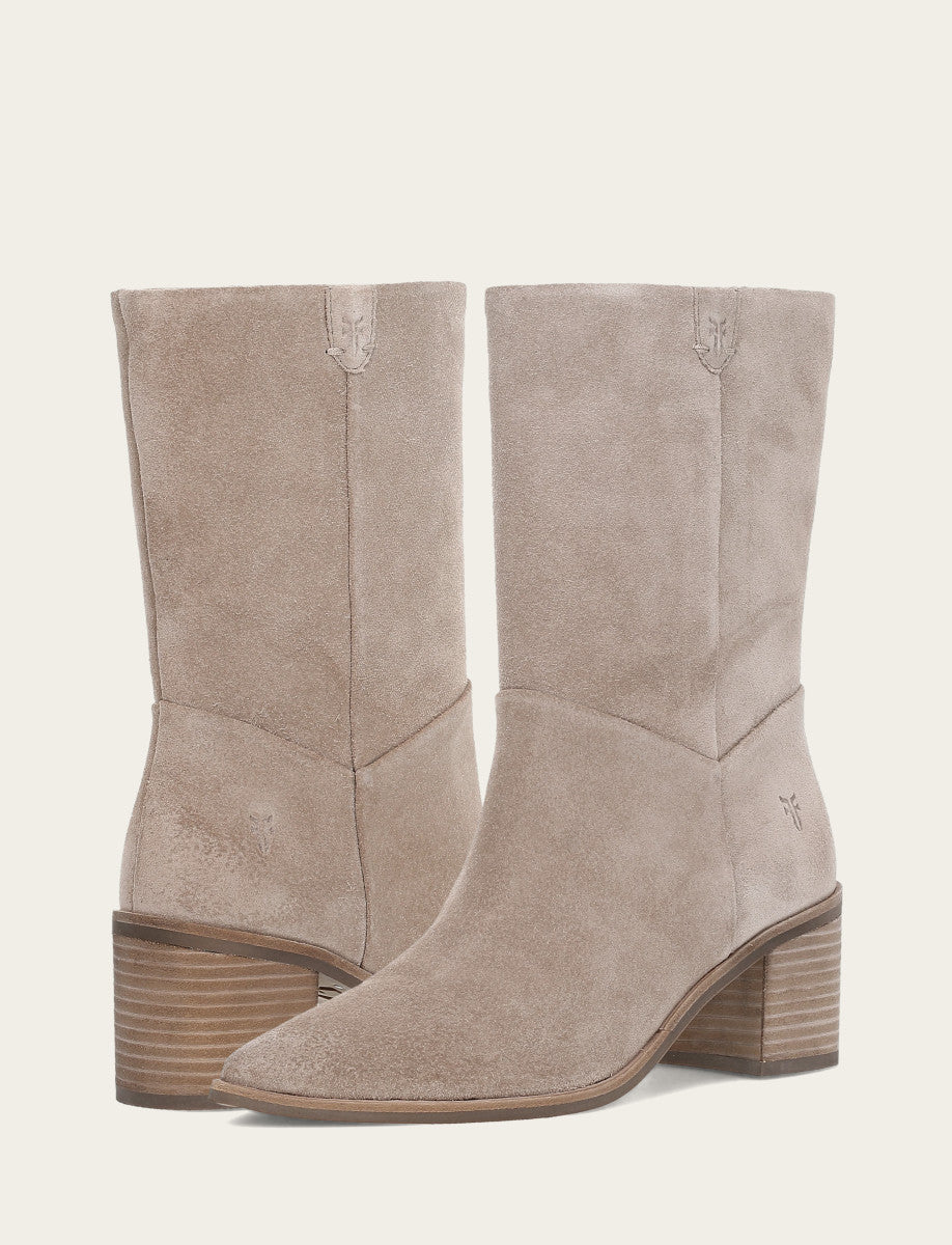 Frye Exclusive | Women's Taupe Sadie Softy Mid Booties