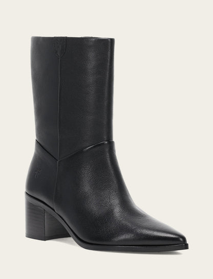Frye Popular | Women's Black Sadie Softy Mid Booties
