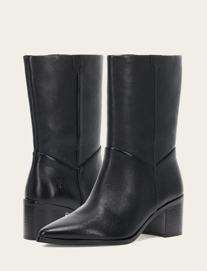 Frye Popular | Women's Black Sadie Softy Mid Booties