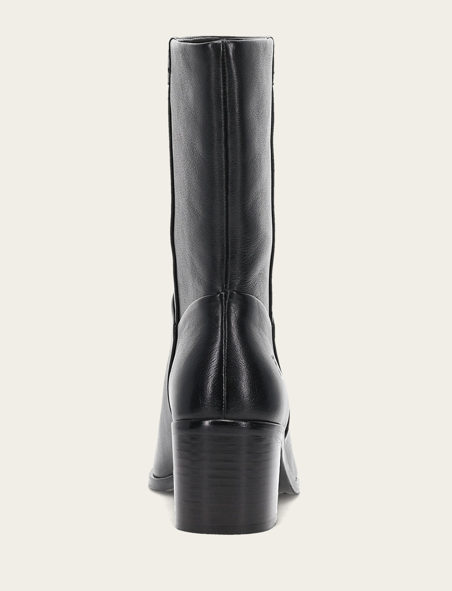Frye Popular | Women's Black Sadie Softy Mid Booties