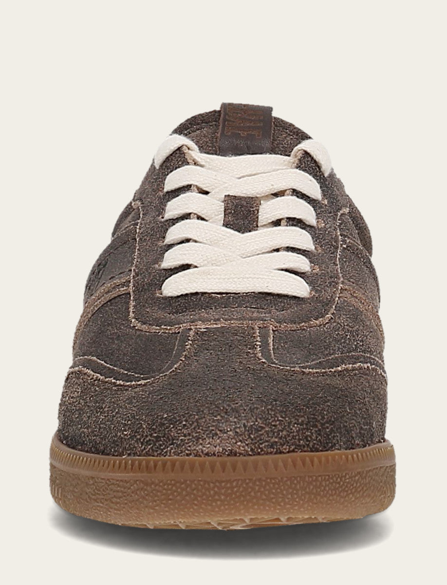 Frye Recommended | Women's Dark Truffle Milly Low Lace Shearling Sneaker