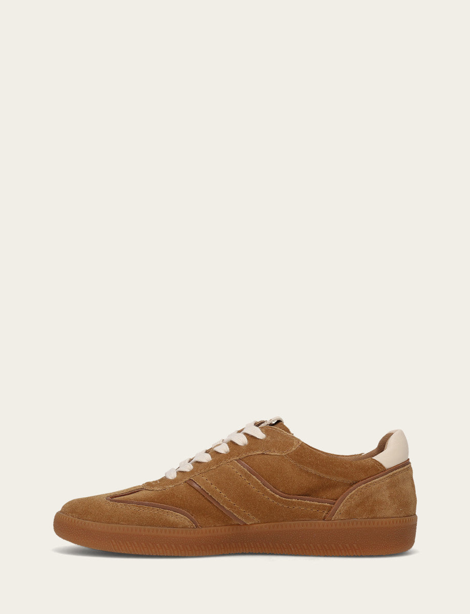 Frye Quality | Women's Toffee Milly Low Lace Sneaker