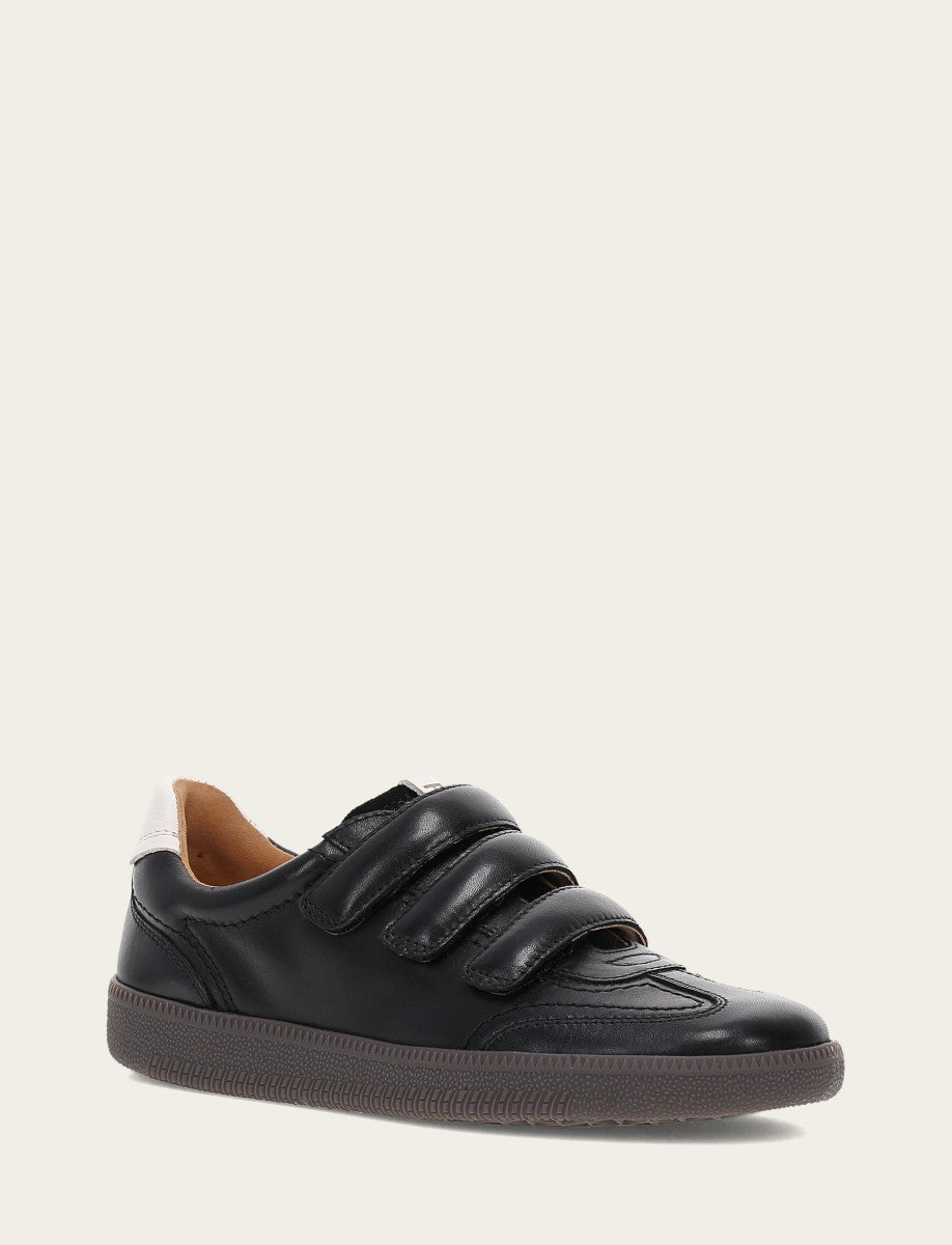 Frye Discount | Women's Black Milly 3 Strap Sneakers