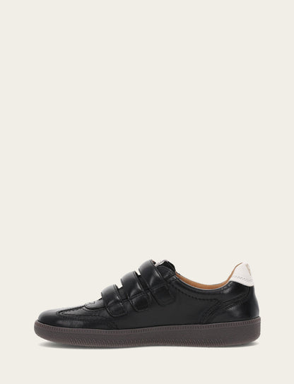 Frye Discount | Women's Black Milly 3 Strap Sneakers