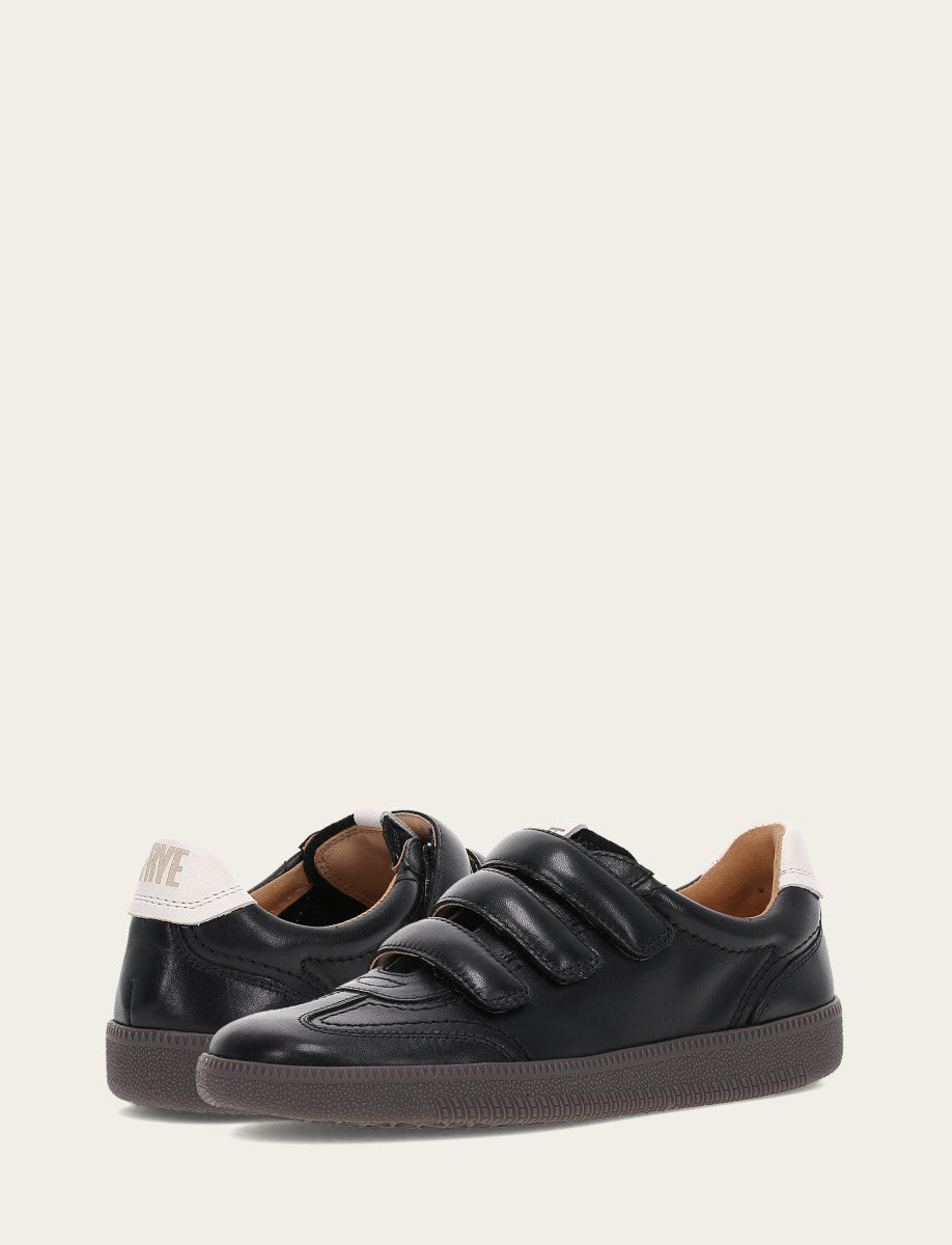 Frye Discount | Women's Black Milly 3 Strap Sneakers