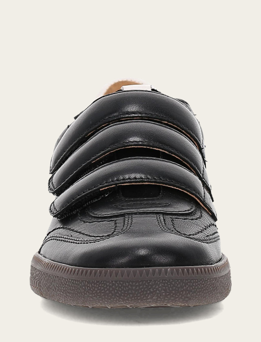 Frye Discount | Women's Black Milly 3 Strap Sneakers