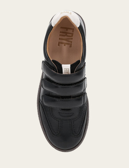 Frye Discount | Women's Black Milly 3 Strap Sneakers