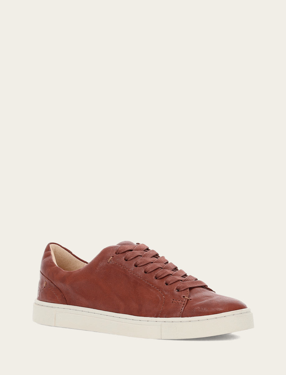 Frye Latest | Women's Cognac Ivy Low Lace Sneakers