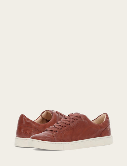 Frye Latest | Women's Cognac Ivy Low Lace Sneakers