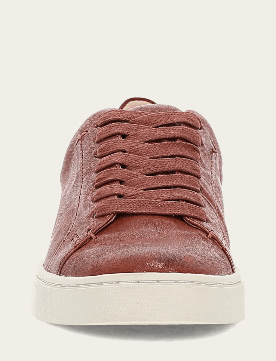Frye Latest | Women's Cognac Ivy Low Lace Sneakers