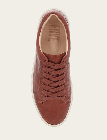 Frye Latest | Women's Cognac Ivy Low Lace Sneakers