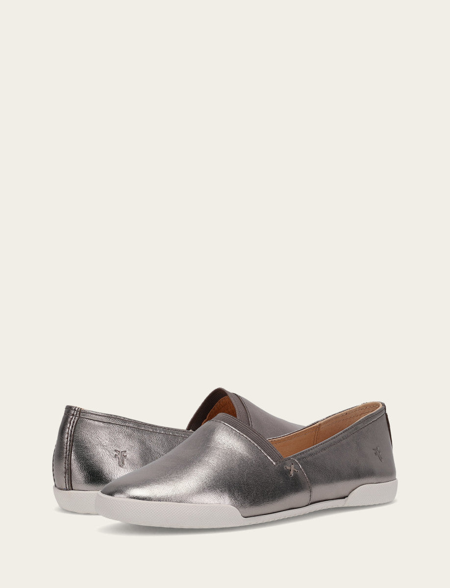 Frye Best Price | Women's Dark Pewter Melanie Slip On Sneakers