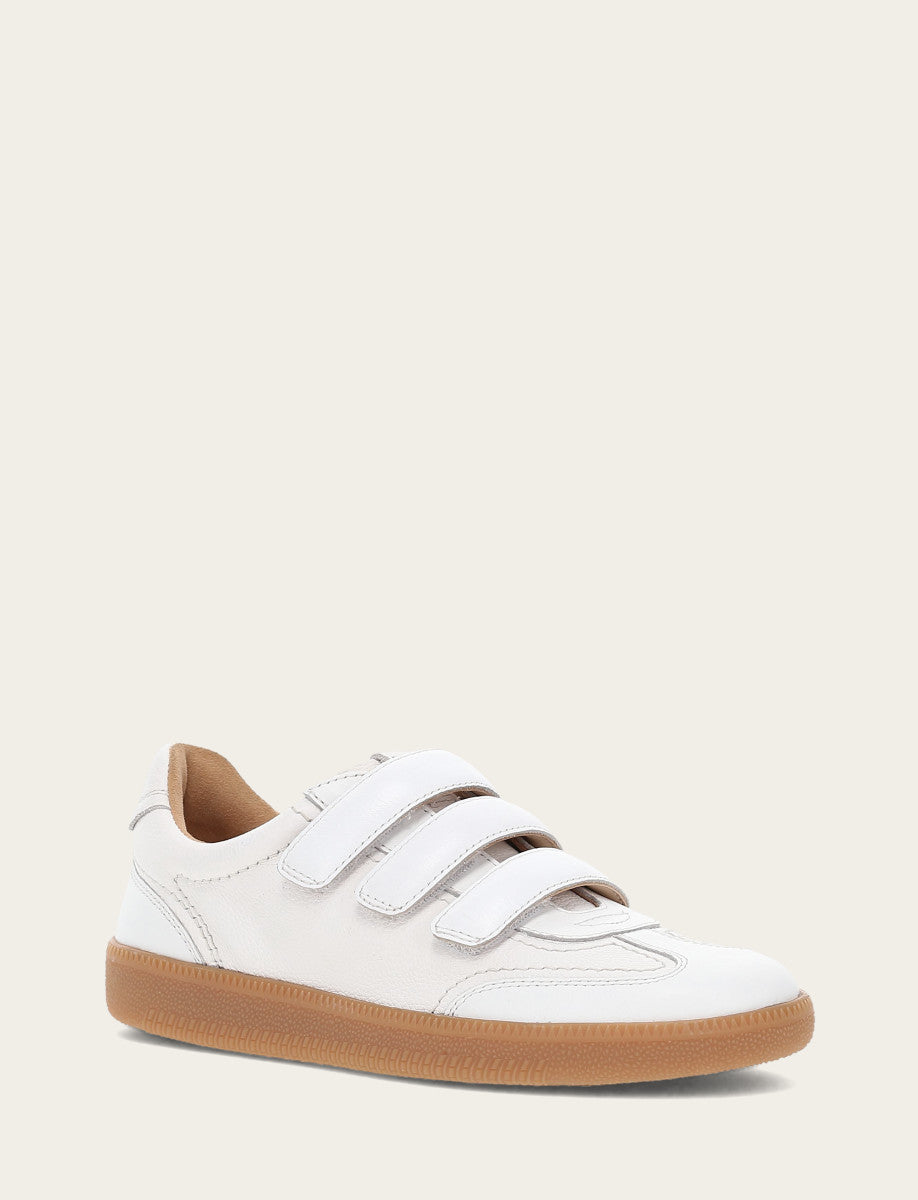 Frye Recommended | Women's White Milly 3 Strap Sneakers