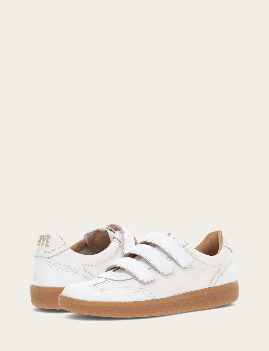Frye Recommended | Women's White Milly 3 Strap Sneakers