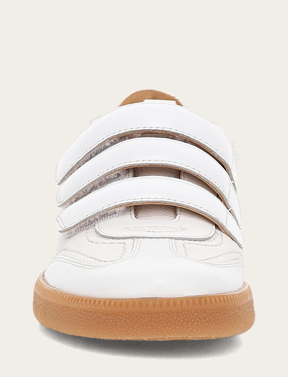 Frye Recommended | Women's White Milly 3 Strap Sneakers