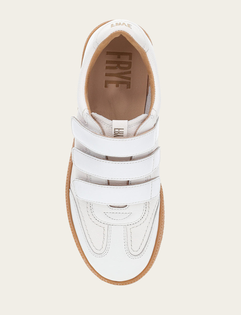 Frye Recommended | Women's White Milly 3 Strap Sneakers