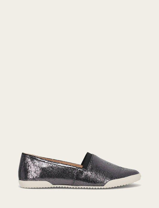 Frye Sale | Women's Pewter Mirror Melanie Slip On Sneakers