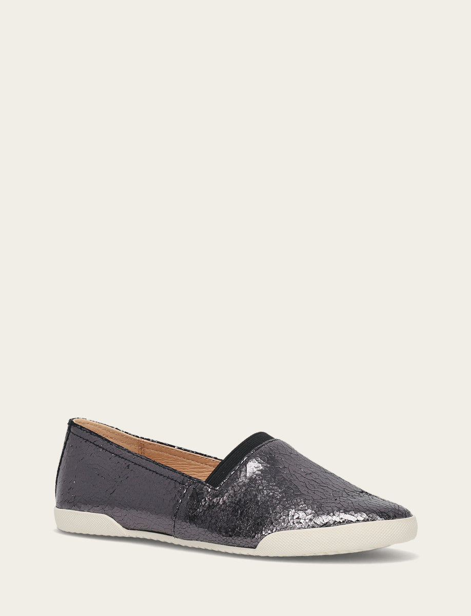 Frye Sale | Women's Pewter Mirror Melanie Slip On Sneakers