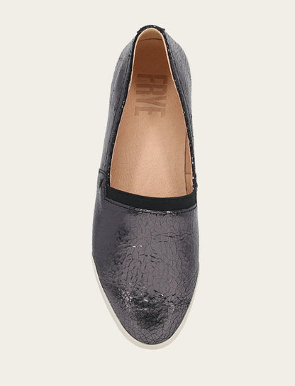 Frye Sale | Women's Pewter Mirror Melanie Slip On Sneakers