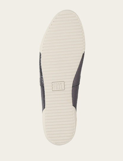 Frye Sale | Women's Pewter Mirror Melanie Slip On Sneakers