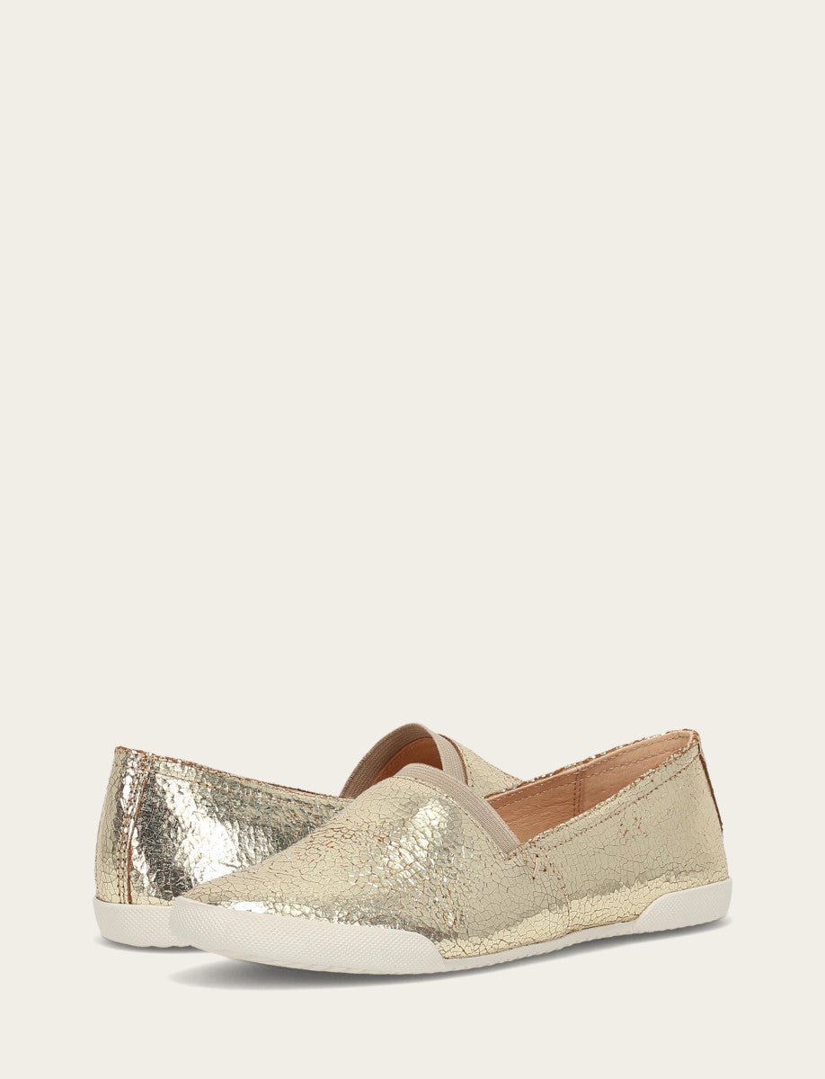 Frye Popular | Women's Gold Mirror Melanie Slip On Sneakers