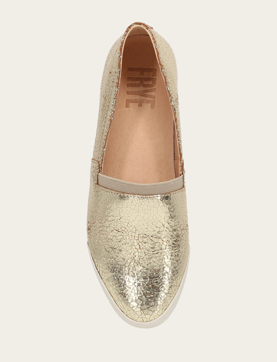 Frye Popular | Women's Gold Mirror Melanie Slip On Sneakers