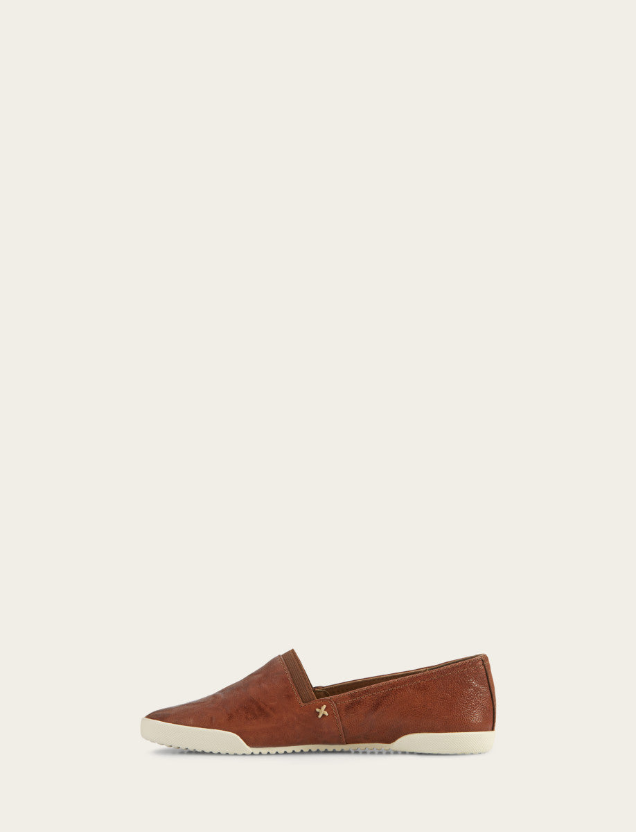 Frye Discount | Women's Cognac Melanie Slip On Sneakers