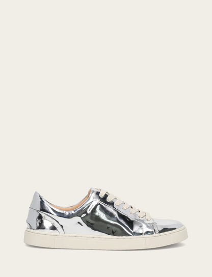 Frye Featured | Women's Silver Ivy Low Lace Slip On Sneakers