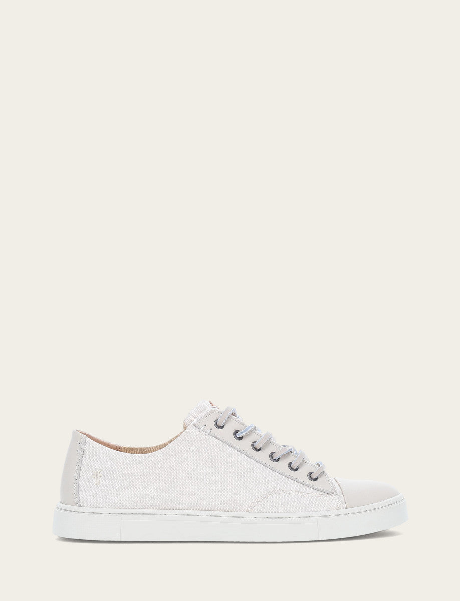 Frye Premium | Women's Ivory Ivy Canvas Low Lace Sneakers