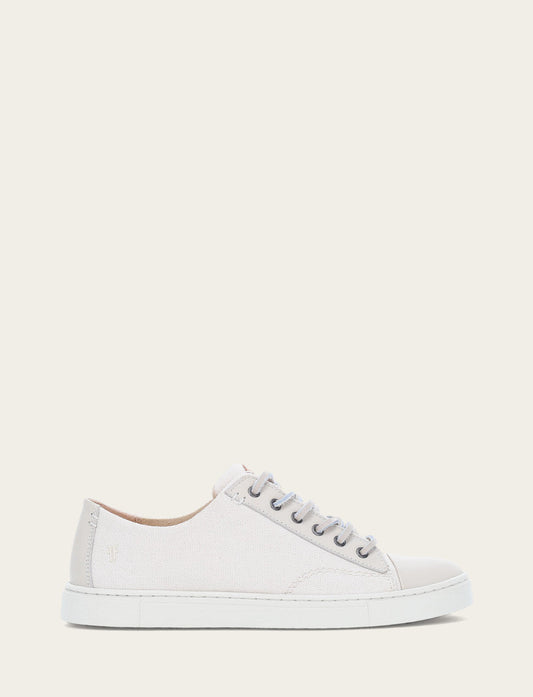 Frye Premium | Women's Ivory Ivy Canvas Low Lace Sneakers