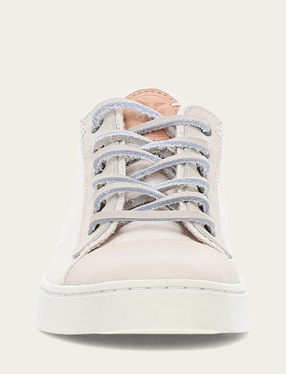 Frye Premium | Women's Ivory Ivy Canvas Low Lace Sneakers