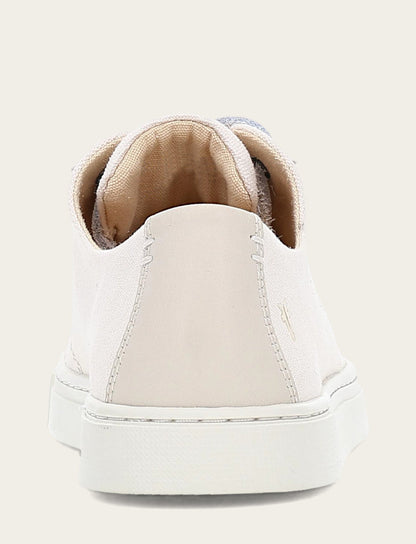 Frye Premium | Women's Ivory Ivy Canvas Low Lace Sneakers