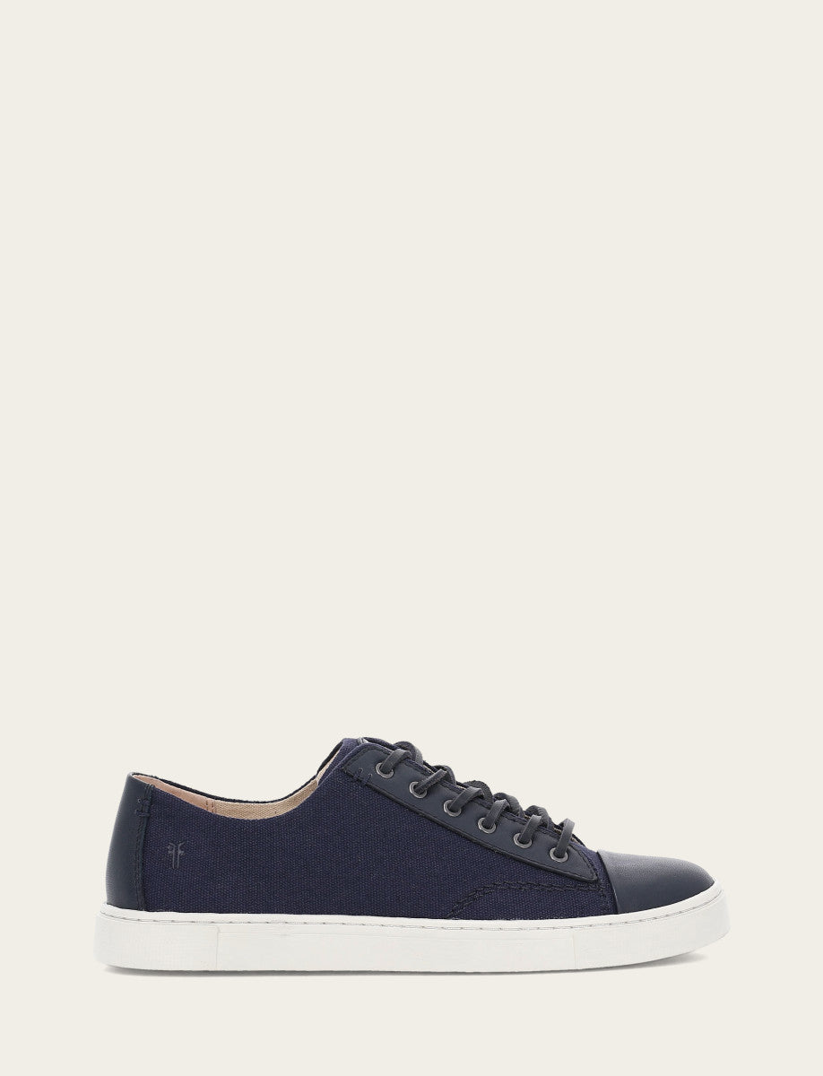 Frye Popular | Women's Navy Ivy Canvas Low Lace Sneakers