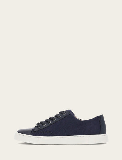 Frye Popular | Women's Navy Ivy Canvas Low Lace Sneakers
