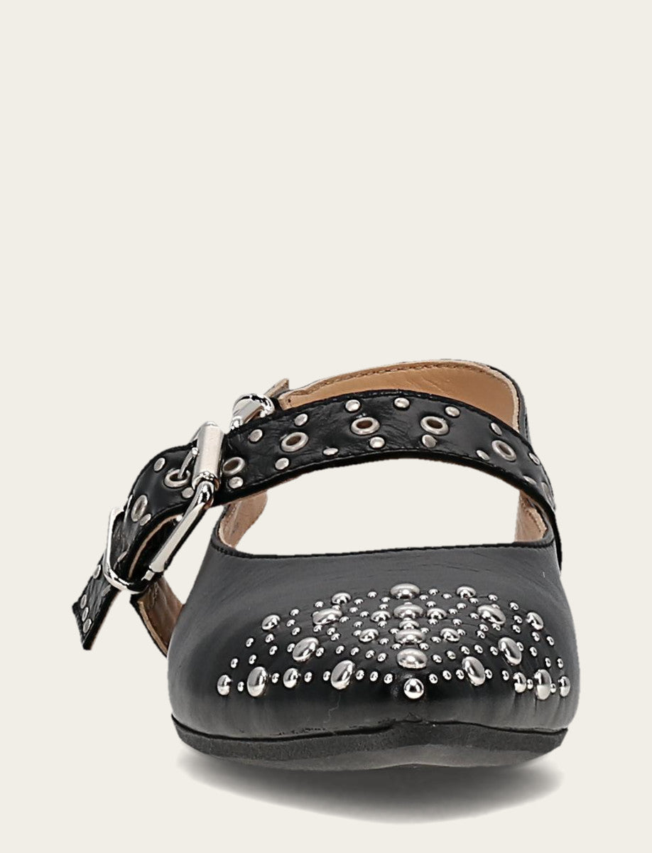 Frye Sale | Women's Black Heather Slingback Studded Shoe
