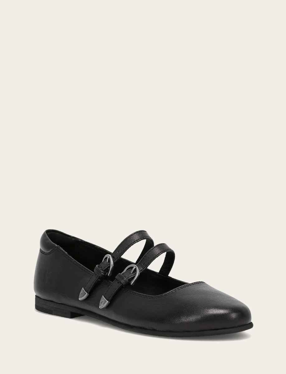 Frye Premium | Women's Black Carson Multi Mary Jane Flats