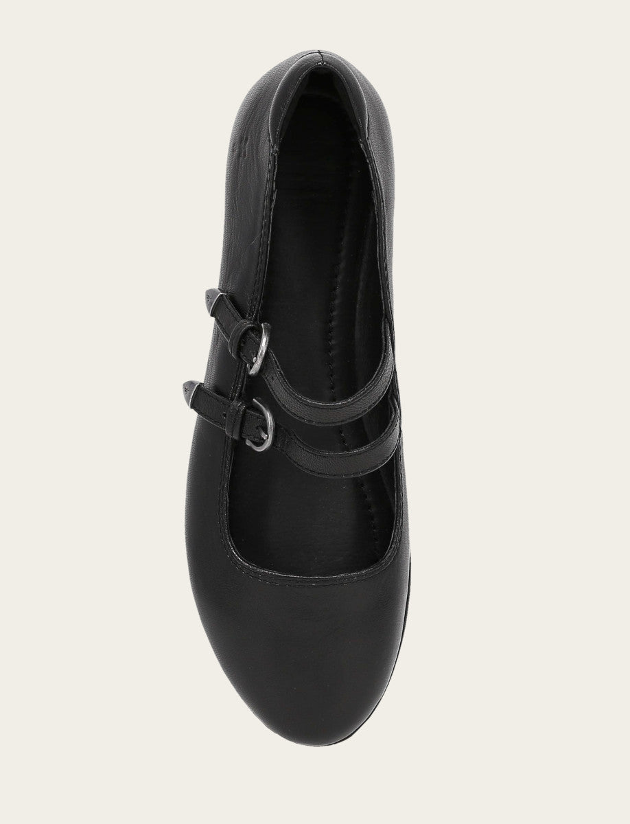 Frye Premium | Women's Black Carson Multi Mary Jane Flats