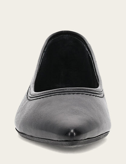 Frye Special Offer | Women's Black Heather Ballet Flats