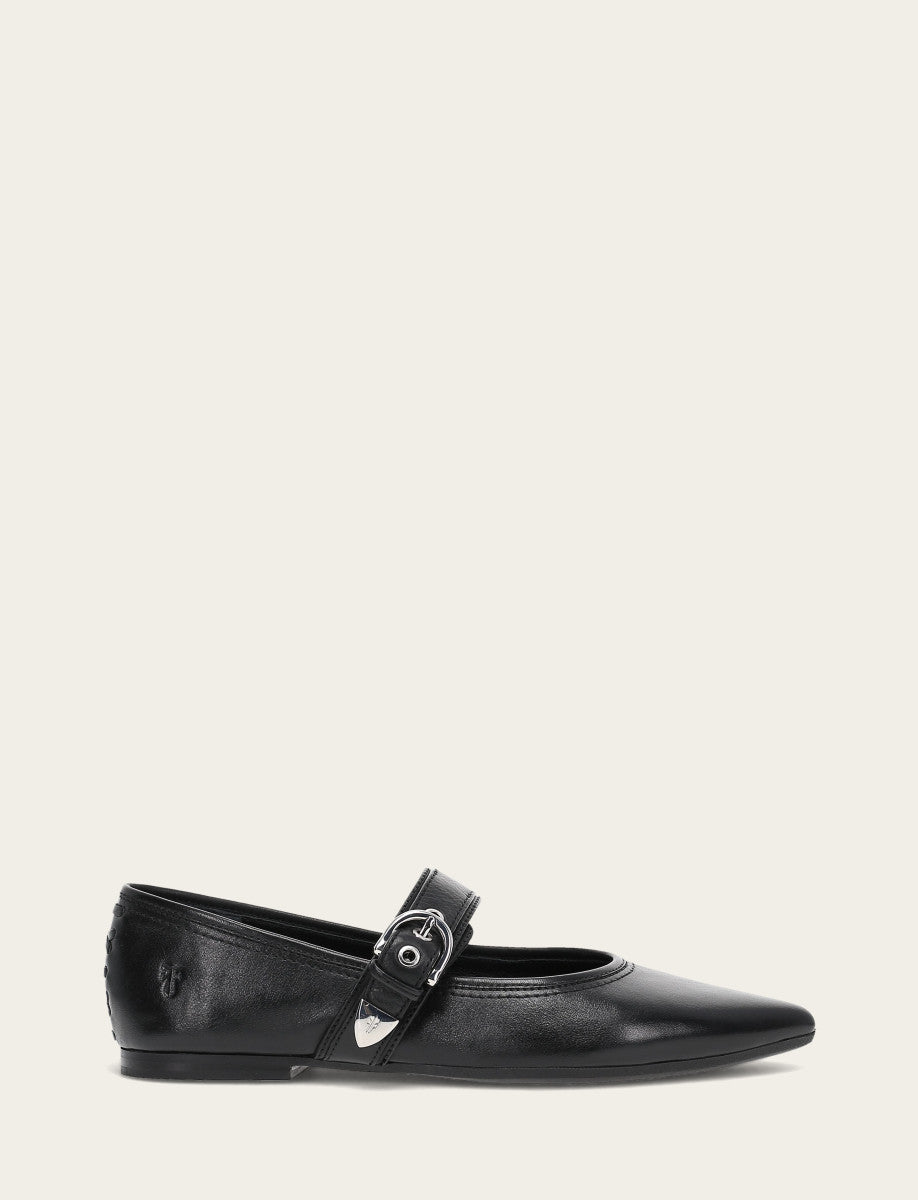 Frye Value | Women's Black Heather Buckle Mary Jane Flats