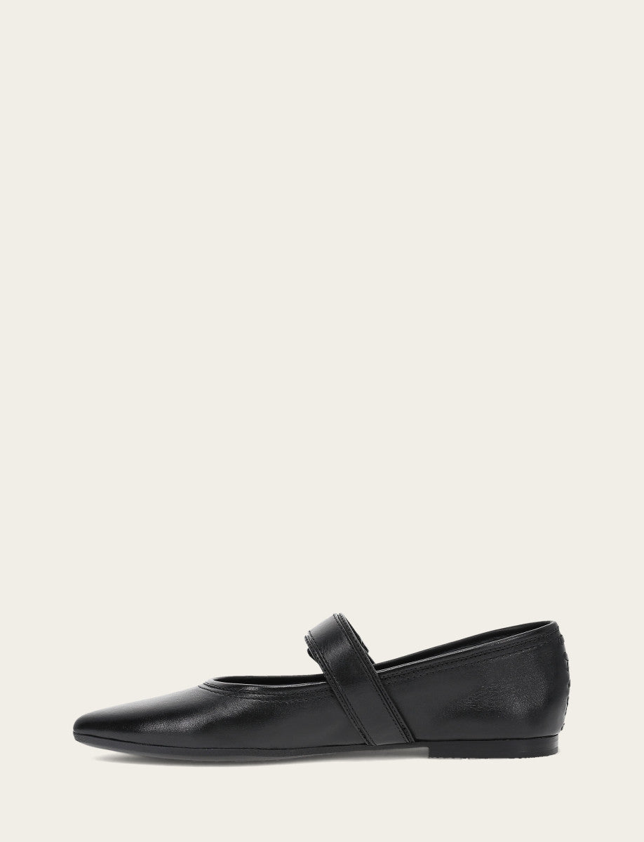 Frye Value | Women's Black Heather Buckle Mary Jane Flats