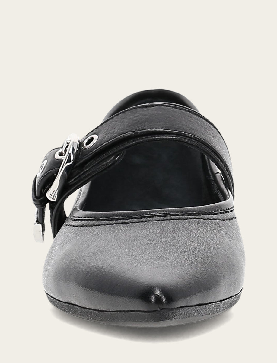 Frye Value | Women's Black Heather Buckle Mary Jane Flats