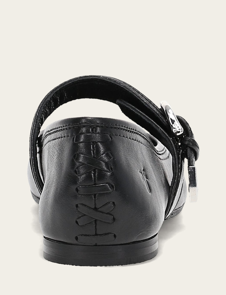 Frye Value | Women's Black Heather Buckle Mary Jane Flats