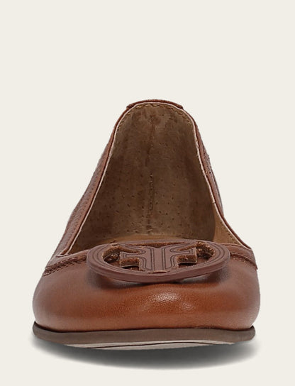 Frye Everyday | Women's Cinnamon Carson Logo Ballet Shoe