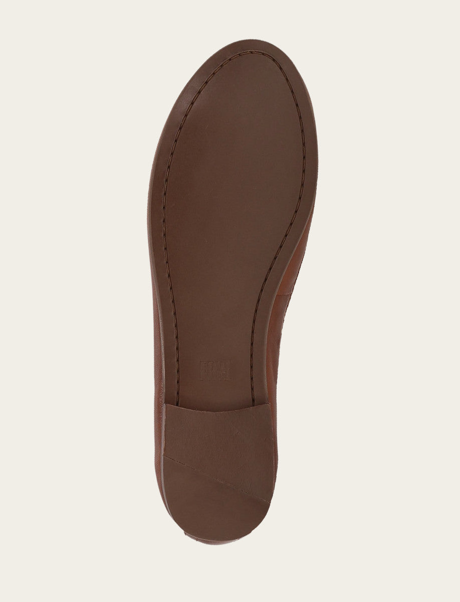 Frye Everyday | Women's Cinnamon Carson Logo Ballet Shoe