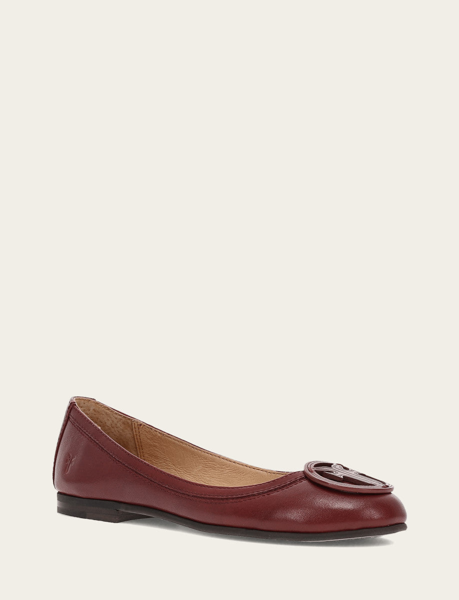 Frye Sale | Women's Cranberry Carson Logo Ballet Shoe
