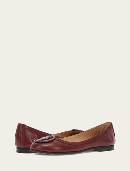 Frye Sale | Women's Cranberry Carson Logo Ballet Shoe