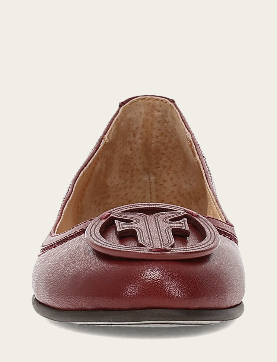 Frye Sale | Women's Cranberry Carson Logo Ballet Shoe