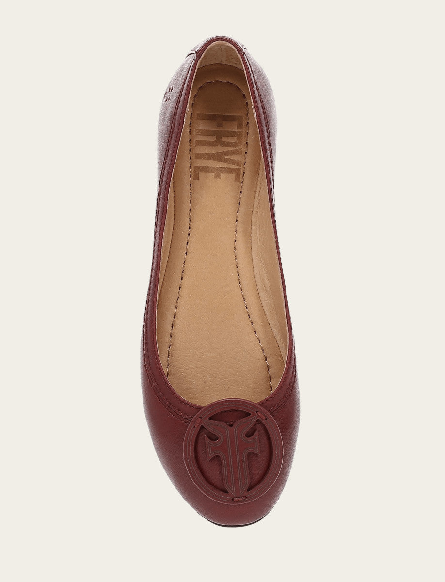 Frye Sale | Women's Cranberry Carson Logo Ballet Shoe