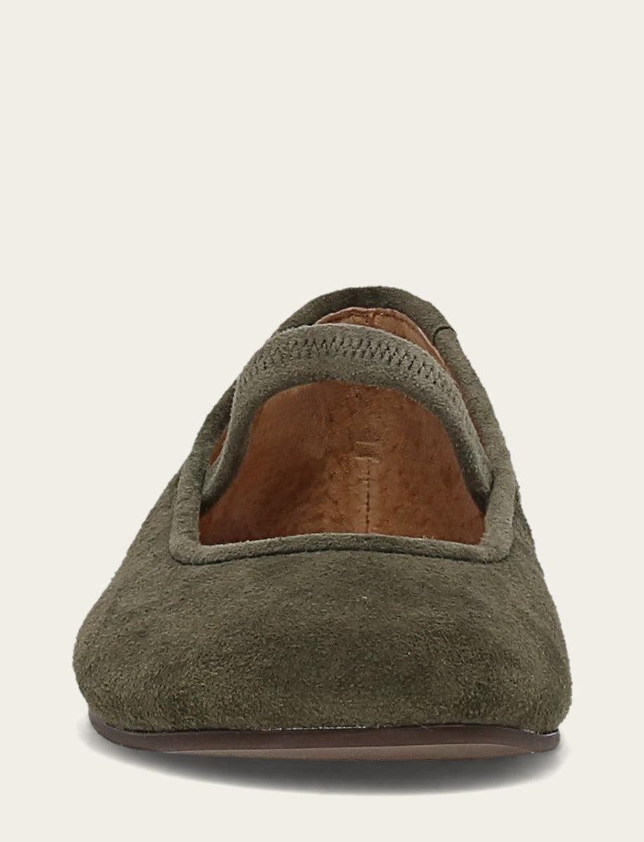 Frye Popular | Women's Dark Olive Emma Elastic Mary Jane Shoe